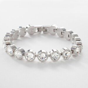 WHITE Ice Bracelet by Touchstone Crystal by Swarovski ✨‎ New in box